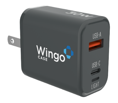 Wingo30 - Type C and Lightning Charger - Includes 5ft. Cable